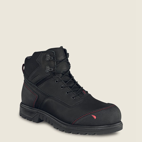 Botas de Seguridad Red Wing Hombre Negros/Grises - Brnr Xp - 6-Inch Waterproof Toe - 052-PMRZCD